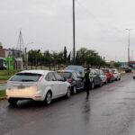 VIOLENTO CHOQUE EN CADENA EN SAN LUIS INVOLUCRÓ A SEIS VEHÍCULOS